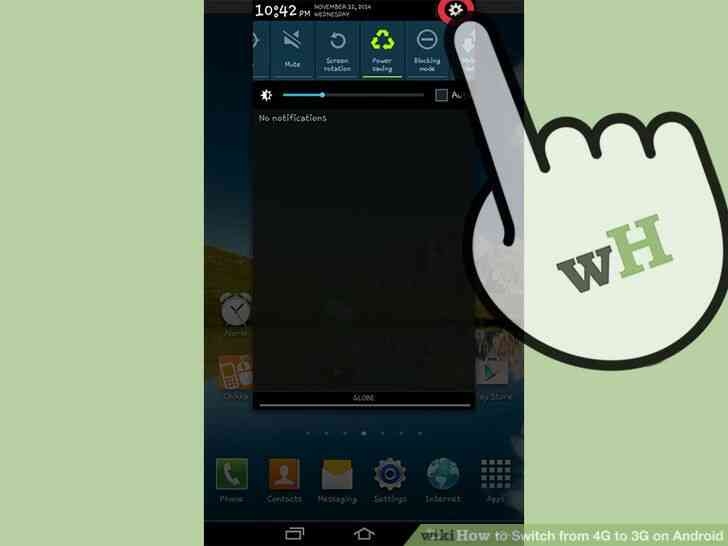 Image intitulée passer de la 4G à la 3G sur Android l